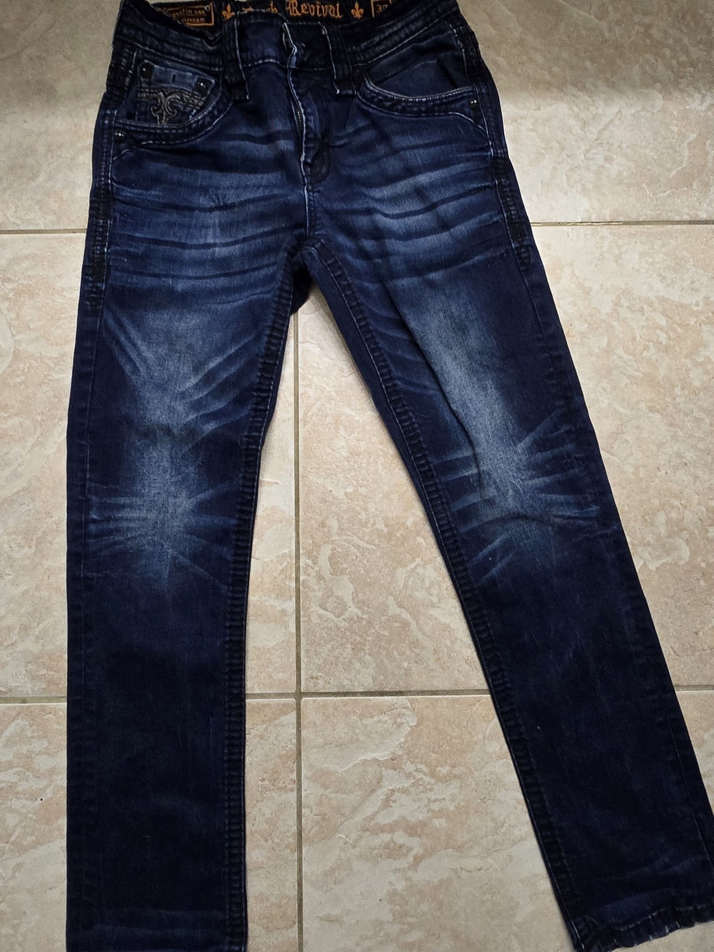 Rock Revival Men's "Chavo" Slim Straight Jeans Size 30